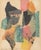 Walter Thrift Abstract Mixed Media Collages, Pair For Sale - Image 9 of 13