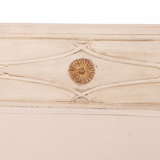 A French Directoire Style Painted and Carved Queen Bed, C. 1950. For Sale - Image 10 of 10