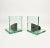Glass & Wood Bookends, Italy, 1950s, Set of 2 For Sale - Image 9 of 14