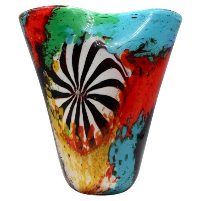 Dino Martens Oriente Murano Art Glass Vase for Aureliano Toso, 1950s For Sale In Tampa - Image 6 of 14