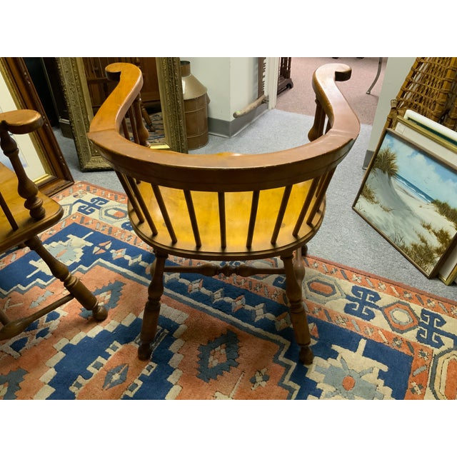 Ethan Allen 20th Century Captains Chairs-Pair For Sale - Image 4 of 11