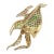 Jean Vitau Diamond Color Stone Large Angel Fish Yellow Gold Brooch For Sale - Image 9 of 10
