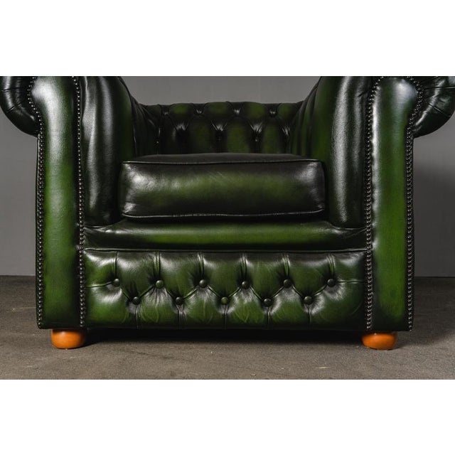 Vintage Chesterfield-Style Lounge Chair For Sale - Image 9 of 18
