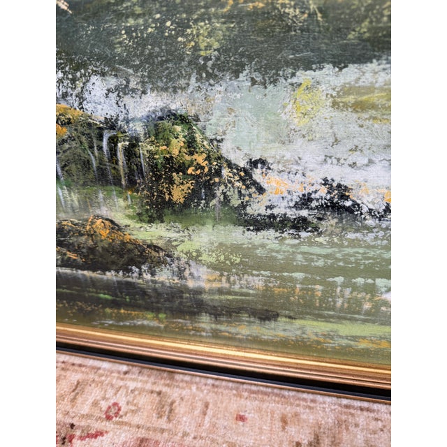 Circa 1964 Nan S. Fowler Original Oil Painting on Masonite For Sale - Image 11 of 12