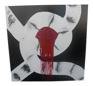2019 "Fortress 2" Graphic Abstract Acrylic Painting by Mauro Oliveira
