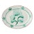 Casa Nuno Green and White Platter For Sale