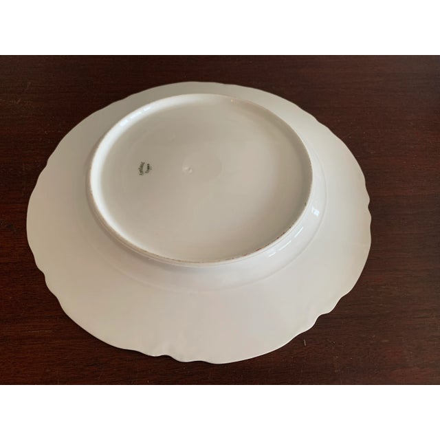 White Haviland Limoges France Ranson Blank White 5 Piece Place Setting Dinnerware Bone China Scalloped For Sale - Image 8 of 10