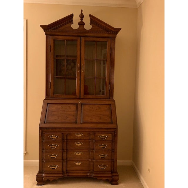 1980s Vintage Monitor Furniture Company Secretary Desk Chairish