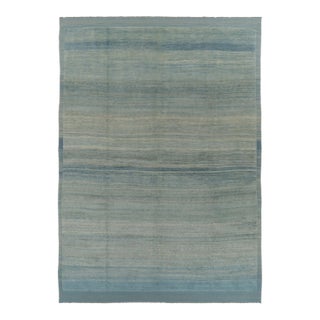 Rug & Kilim’s Contemporary Oversized Rug in Beige and Blue Tones For Sale