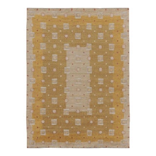 Rug & Kilim's Oversized Scandinavian Style Rug With Textural Pattern For Sale