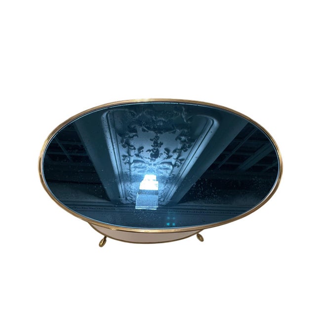 Contemporary Blue Mirror Cigarette Tables by The Century, Set of 2 For Sale - Image 3 of 7