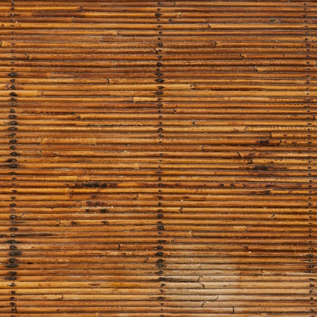 French Pencil Reed Sideboard with Iron Base, 1960s For Sale - Image 10 of 11