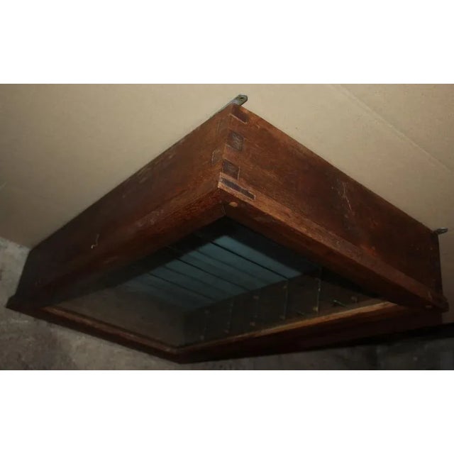 Wooden Display Cabinet with Glass Shelves For Sale - Image 10 of 11