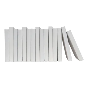 Decorative Books - Sand Oversized Linen Wrapped Books - Off White Books By The Foot