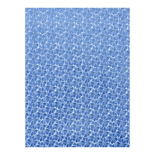 Sample - The House of Scalamandré Petal Velvet Fabric, Royal Blue For Sale