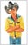 Star Liana York Authentic & Hand Painted Composite Sculpture "Casual Cowboy", listed with the Submit Best Offer option....