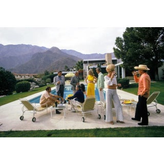 Original Slim Aarons Desert House Party Photographic Print For Sale