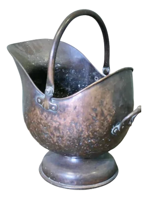 Large Arts and Crafts Copper Helmet Coal Scuttle