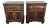 Pair of Drexel Heritage Heirloom Collection Chippendale-Style Nightstands Featuring Mahogany Wood and Brass Hardware For Sale