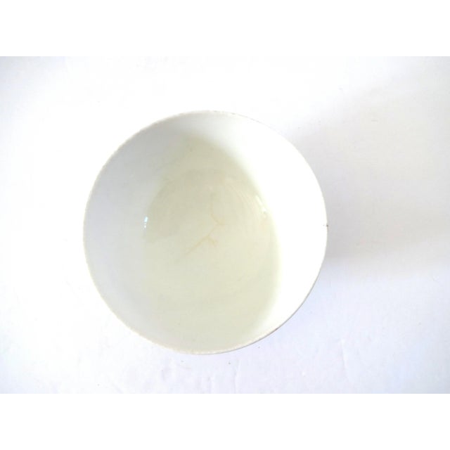 Ceramic Antique French Hand-Painted "Souvenir" Cafe Au Lait or Chocolate Bowl For Sale - Image 7 of 11