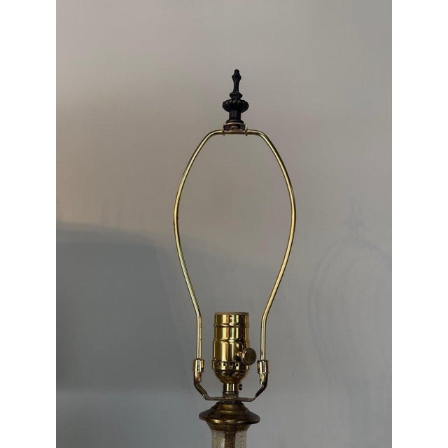 Mid 20th Century Vintage Murano Glass Table Lamps - Barovier & Toso Style Olive Green - a Pair For Sale - Image 5 of 17