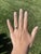 Dainty Emerald & Diamond Ring, 14k Yellow Gold, Ring Size 7.25, Engagement For Sale In Greensboro - Image 6 of 6