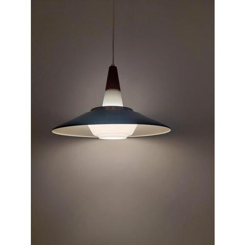 Black Vintage Danish Pendant Lamp, Denmark, 1960 For Sale - Image 8 of 10