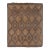 Vintage Tuareg Mat in Brown and Beige With Diamond Geometric Patterns For Sale