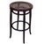 Traditional 19th Century Victorian Vienna Bent Oak & Cane Bar Stool by Thonet For Sale - Image 3 of 5