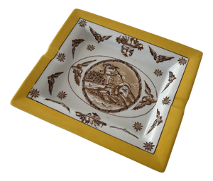 Vintage French Toussi Court Porcelain Ashtray, 1950s
