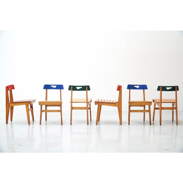 Red Chair by Lucien Engels for Home Emile Vandervelde II, Belgium, 1954 For Sale - Image 9 of 14