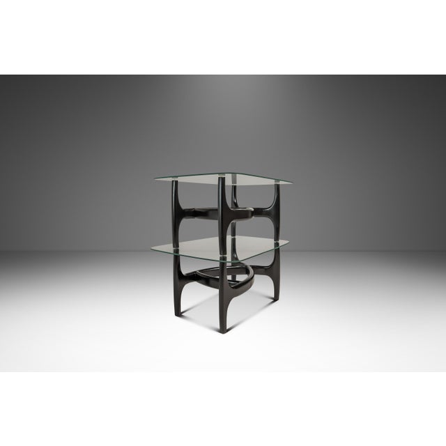 Adrian Pearsall Set of Two (2) MCM Sculptural Biomorphic Side Tables / End Tables After Adrian Pearsall for Craft Associates in Ebony, Usa, C. 1960s For Sale - Image 4 of 18