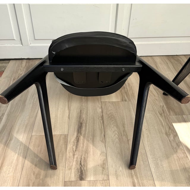 Tom Dixon “Slab” Dining Chairs With Black Leather Seats & Back Pads - Set of 4 For Sale - Image 13 of 15