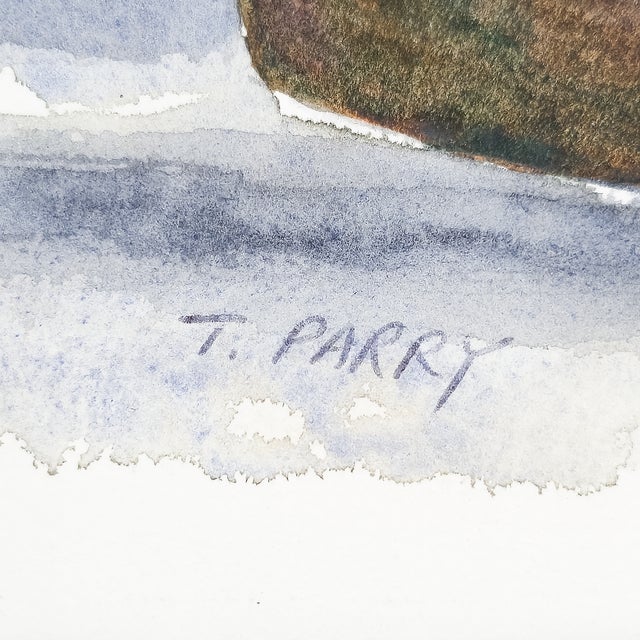 Paint Potted Wild Roses - Tomoko Parry, C. 1990s For Sale - Image 7 of 10