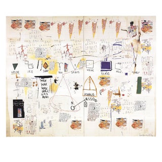 Jean-Michel Basquiat, Icarus Esso, Offset Lithograph, 2002 For Sale