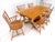 Late 20th Century Very Fine All Pegged Joints Solid Oak Dining Chairs Table Set MINT For Sale - Image 16 of 18