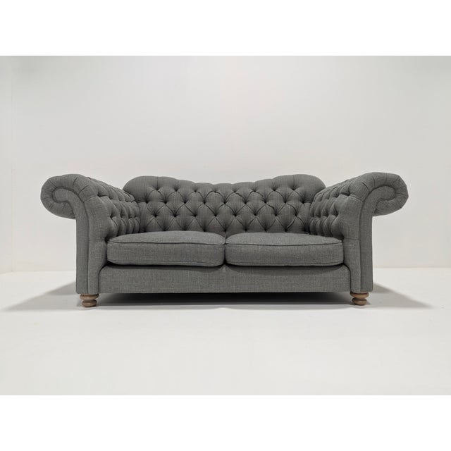 Two-Seater Chesterfield Sofa For Sale - Image 13 of 15