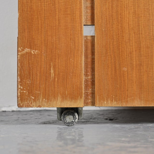 Wood Hotel Les Trois Arcs Closet Door by Charlotte Perriand, 1967 For Sale - Image 7 of 13