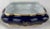 Limoges, France Limoges Porcelain Lidded Blue and Gold Trinket Box For Sale - Image 4 of 9