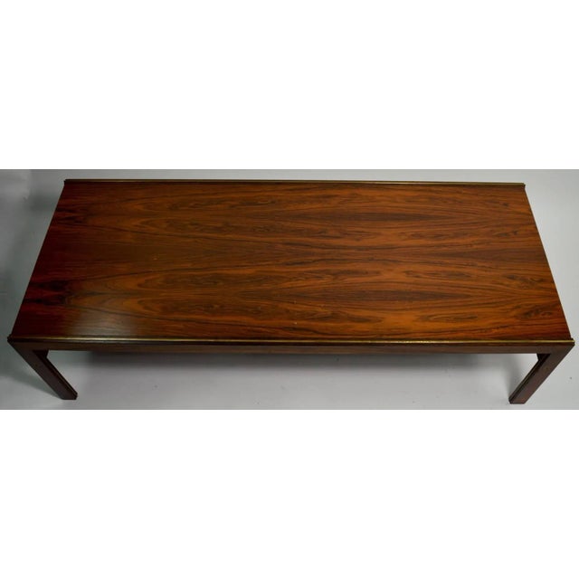 Mid-Century Modern Danish Rosewood Coffee Table by Cfc Silkeborg Attributed to Illum Wikkelsø For Sale - Image 3 of 10
