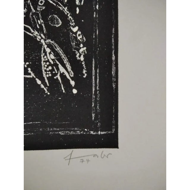 Will Faber, Untitled, 1974, Lithograph For Sale - Image 4 of 8