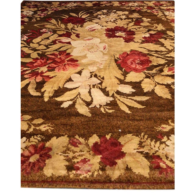 This splendid antique Ukrainian wool rug from the 1880s is a prime example of Bessarabian textile artistry, merging rustic...