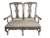 1900s Vintage Grey Painted Swedish Settee with Shell and Foliate Carving For Sale - Image 9 of 9