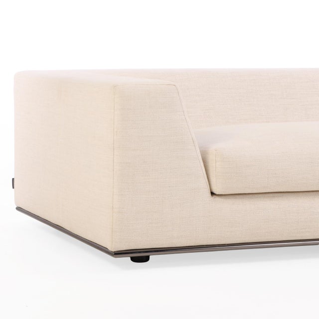 Contemporary Minotti Hamilton 3-Piece Sectional on Chrome Base For Sale - Image 3 of 8