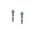 Natural emerald 0.81cts earring in 18k gold For Sale - Image 12 of 18