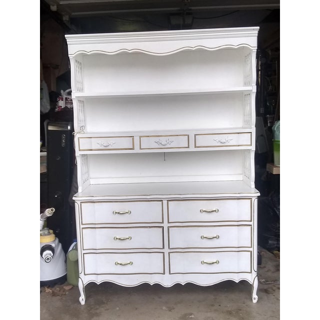 Dixie French Provincial Dresser With Hutch Chairish