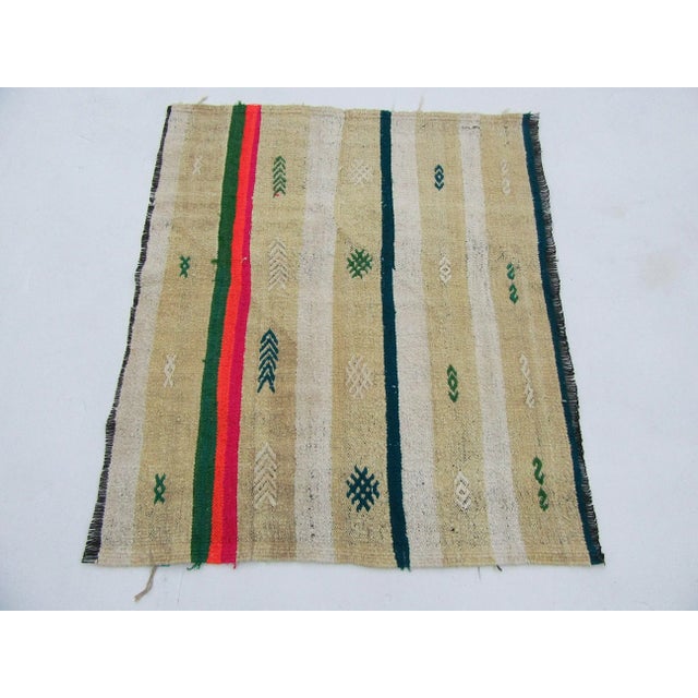 Vintage Mini Turkish Kilim Rug For Sale In Los Angeles - Image 6 of 6