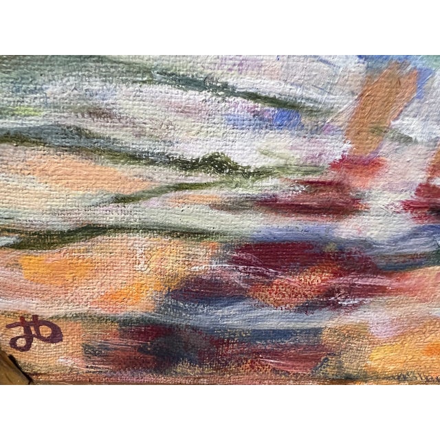Yellow n.i. Dobritsin Russian Oil Painting at Dawn Girl Scarlet Sails Seascape Signed For Sale - Image 8 of 11