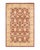 Red Mogul, One-of-a-Kind Hand-Knotted Area Rug in Red, 4' 9" x 7' 4" For Sale - Image 8 of 8