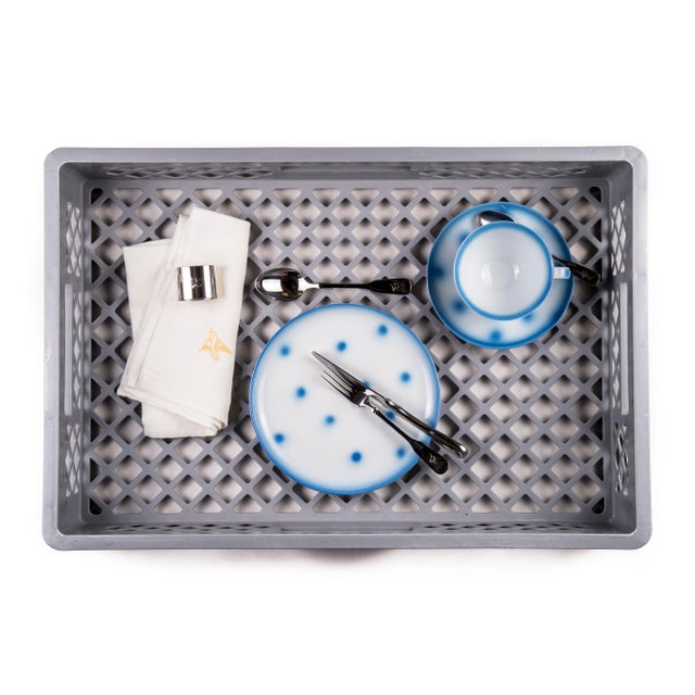 Yellow Dots Porcelain Collection Tea Cup from Litolff For Sale - Image 10 of 12